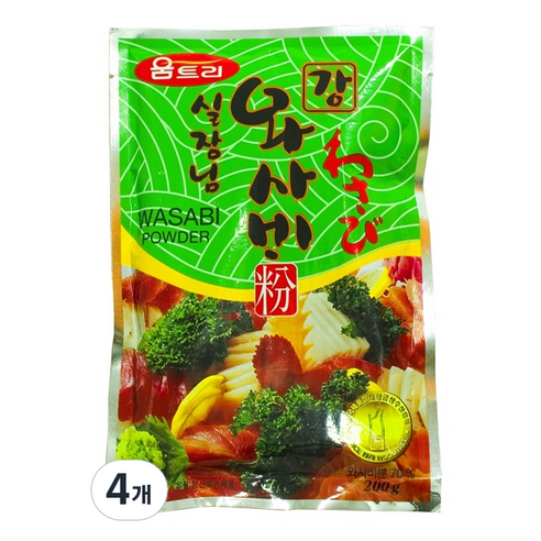 [움트리] 실장님강와사비분, 200g, 4개