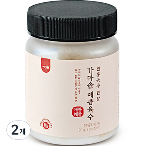 예찬원 조미료 고체형 육수팩 가마솥 매콤해물, 120g, 2개