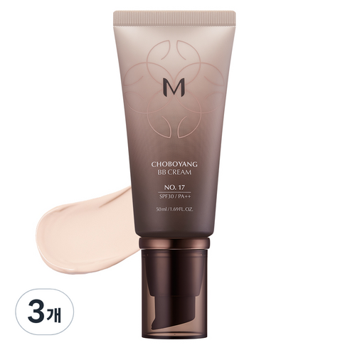 미샤 M 초보양 비비크림 SPF30 PA++, 17호 밝은베이지, 50ml, 3개