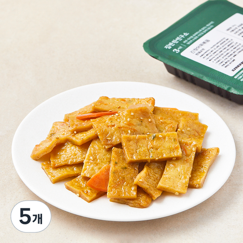 집반찬연구소 간장 어묵볶음, 90g, 5개
