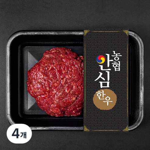 농협안심한우 안심 이유식용 1등급 다짐육 (냉장), 200g, 4개