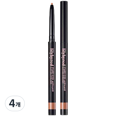 릴리바이레드 스태리아이즈 슬림 오토펜슬 라이너 0.14g, 5 카라멜브라운, 4개