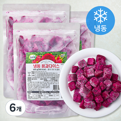 뉴뜨레 용과다이스 (냉동), 500g, 6개