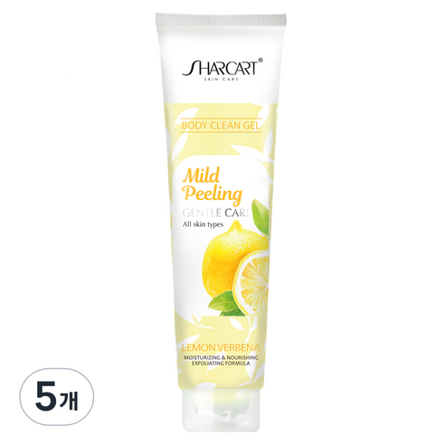 샤카트 페이스 바디 각질 제거 필링젤 레몬버베나향, 310ml, 5개