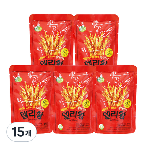 바다소리 델리황 매운맛 황태스낵, 20g, 15개