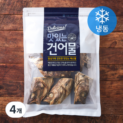 해맑은푸드 육수용 명태머리 (냉동), 4개, 300g