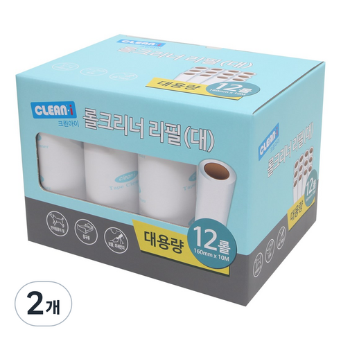 크린아이 롤크리너 리필 12p, 2개, 160mm x 10m