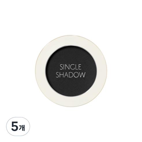 더샘 샘물 싱글 아이섀도우 매트, BK03 블랙 커런트, 5개