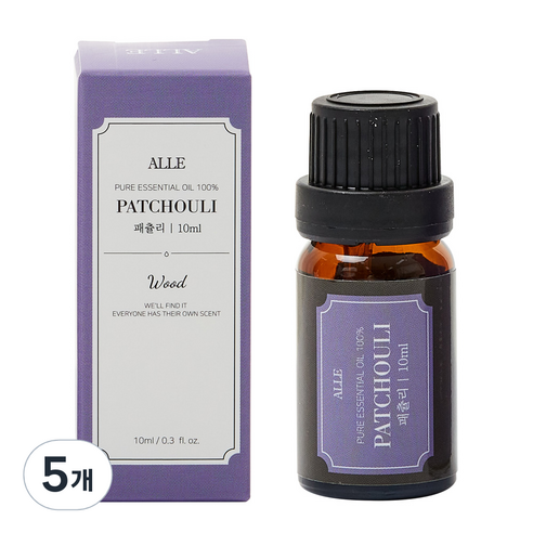 알레 퓨어 에센셜 오일 백프로 패츌리, 10ml, 5개