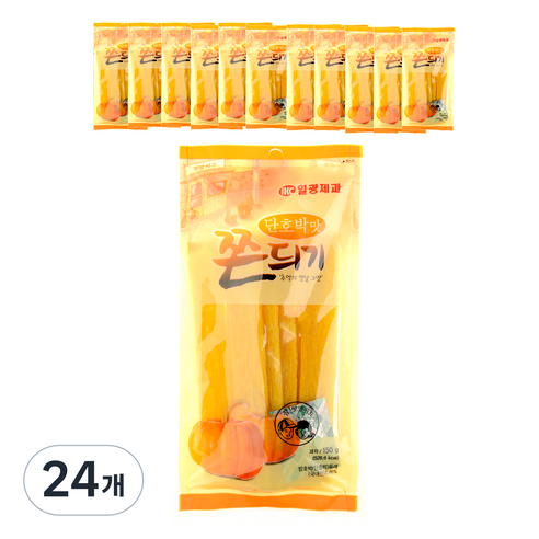 일광제과 단호박맛 쫀듸기, 150g, 24개