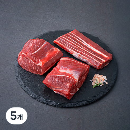설로인 한우 1++등급 (7) 사태 국거리용 (냉장), 300g, 5개