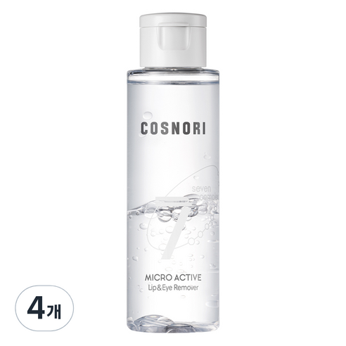 코스노리 마이크로 액티브 립앤아이 리무버, 150ml, 4개