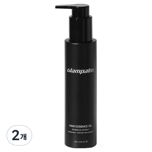 글램팜 열손상방지 바오밥 단백질 오일 손상모 케어, 123ml, 2개