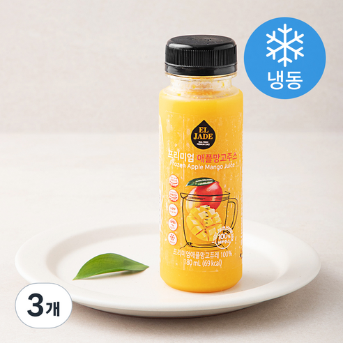 엘제이드 프리미엄 애플망고 주스 (냉동), 180ml, 3개