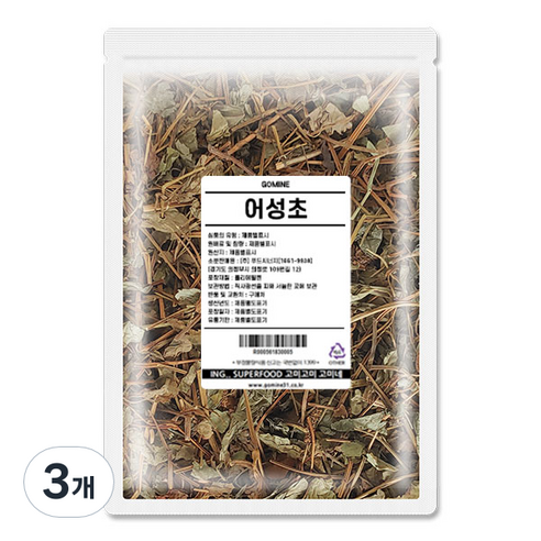 고미네 어성초, 200g, 3개