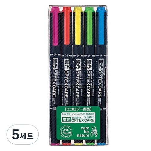 제브라 옵텍스 케어 형광펜, 혼합색상, 25개
