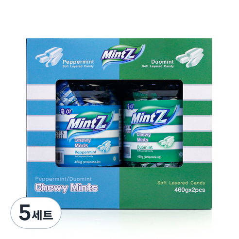 민트지 페퍼민트 460g + 듀오민트 460g 버라이어티팩, 5세트, 920g