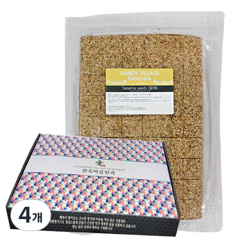 한옥마을한과 참깨강정, 1kg, 4개