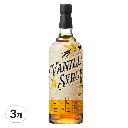 탐사 바닐라시럽, 1L, 3개