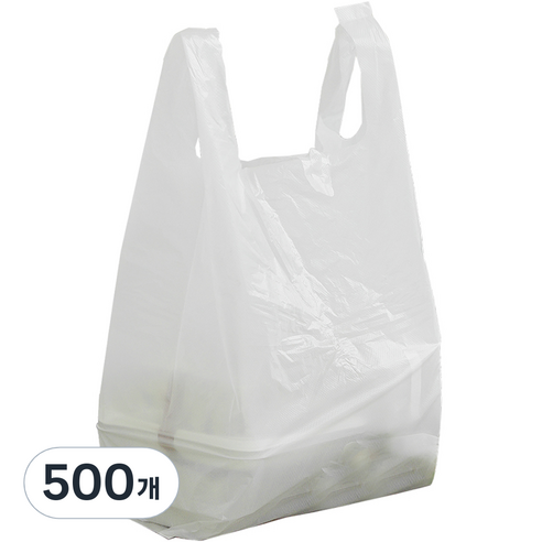 [국내생산] 손잡이 비닐봉투 4호, 10L, 500개