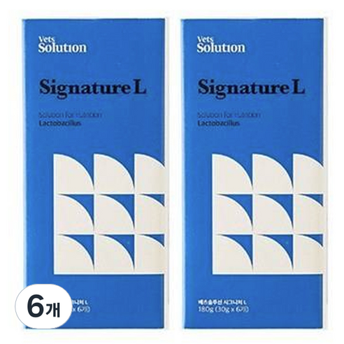 베츠솔루션 강아지 시그니처캔 L 6p, 유산균, 6개
