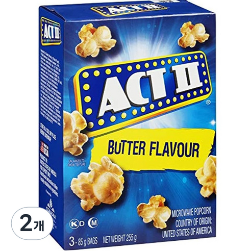 액트투 팝콘 버터맛 3p, 255g, 2개