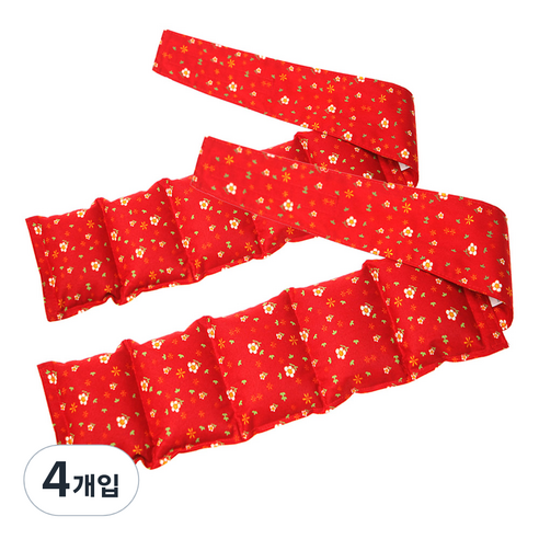 아이러브허브 허브 목 찜질팩 레드, 4개