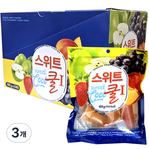 스위트쿨 냉장젤리 7개입 랜덤발송, 189g, 3개