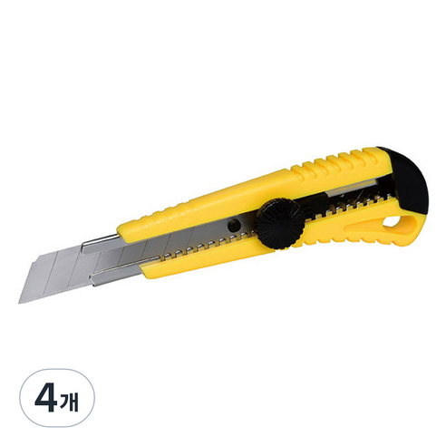케이디와이 일반타입 고정형 커터칼 KC-70B, 4개