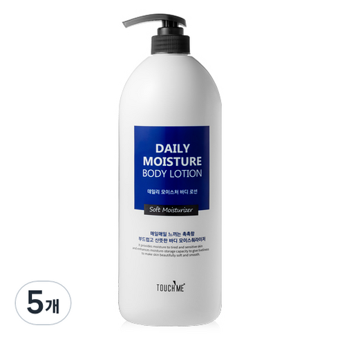 터치미 데일리 모이스처 바디로션, 1500ml, 5개