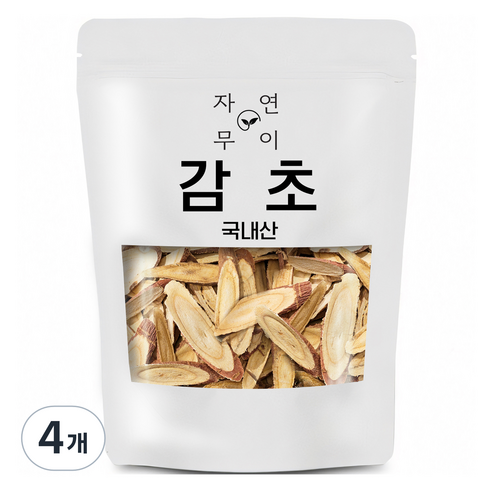 자연무이 국내산 감초, 100g, 4개