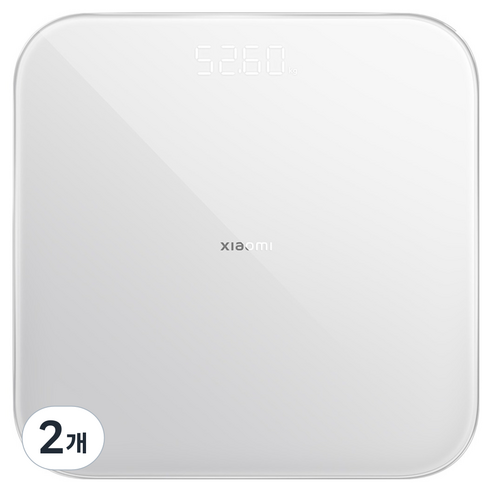 샤오미 스마트 체중계 S200, 화이트, 2개