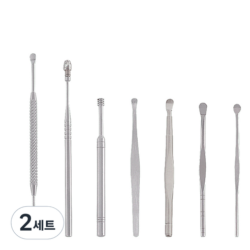 샵마인드 귀이개 7종 세트, 2세트