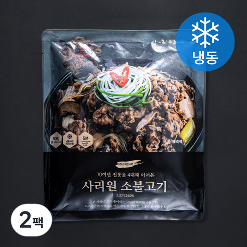 사리원 소불고기 (냉동), 500g, 2팩