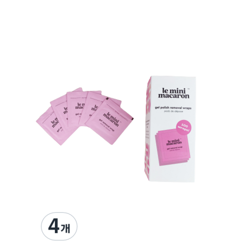 르미니마카롱 젤네일 리무버 패드, 32g, 4개