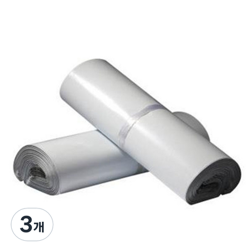 가팡 택배 비닐봉투 폴리백 화이트 A LDPE 0.08 100p, 3개