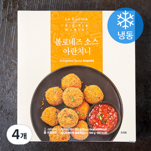 라쿠치나 볼로네즈 소스 아란치니 (냉동), 310g, 4개