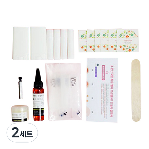 마타바 소문난 국민 자운 멀티 보습밤 만들기 키트, 2세트, 베이스오일30ml+비즈왁스10g+시어버터7g+향오일1ml