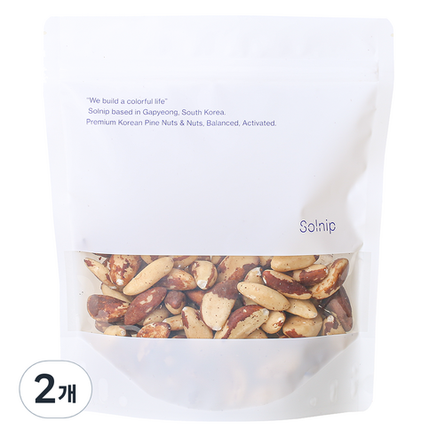 솔닙 브라질너트, 400g, 2개