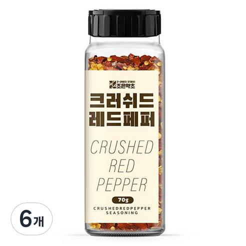 조은약초 크러쉬드 레드페퍼, 70g, 6개