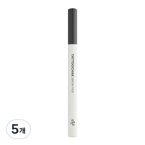 아유아유 타투착 브로우펜 0.9g, 01 그레이블랙, 5개
