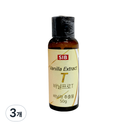 SIB선인 바닐프로T 베이킹재료, 50g, 3개