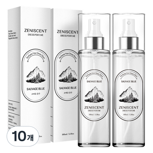 제니센트 섬유탈취제 소바쥬블루, 100ml, 소바쥬 블루, 10개