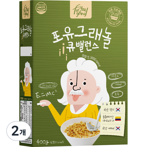 포유그래놀 큐밸런스 시리얼, 2개, 400g