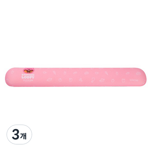 로이체 잔망루피 팜레스트 키보드 손목 받침대 ICNS-RKP-C-LP, 3개, 혼합색상