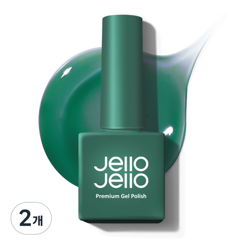 젤로젤로 프리미엄 젤네일 폴리쉬 시럽 컬러 10ml, JJ-16 그린보틀, 2개