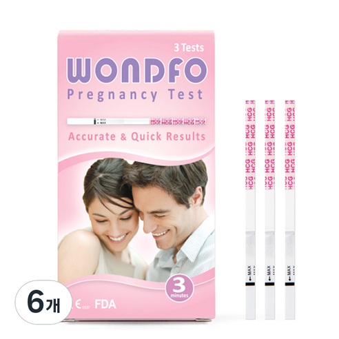 원포 임신테스트기 W1-S, 3개입, 6개