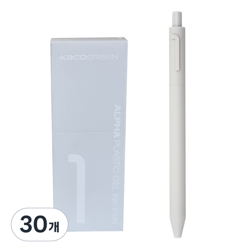 카코 알파 소프트 중성 젤펜 0.5mm, 숫자 1, 30개