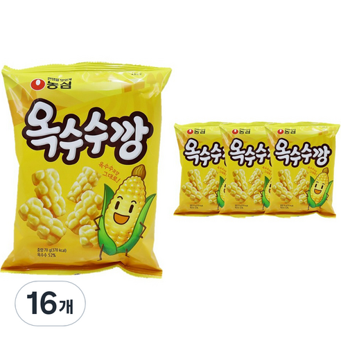 옥수수깡, 70g, 16개
