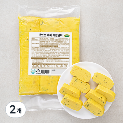 자연애찬 맛있는 대파 계란말이, 900g, 2개